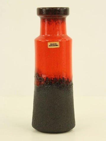 Scheurich - Vaas - 705-30 - Keramiek - Fat Lava 30cm, Antiek en Kunst