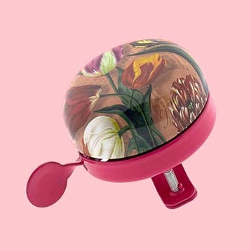 Fietsbel vrolijke tulpen roze, Ophalen of Verzenden, Nieuw