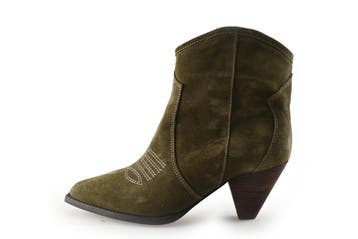 Toral Enkellaarzen in maat 37 Groen, Kleding | Dames, Schoenen, Verzenden, Lage of Enkellaarzen, Zo goed als nieuw, Toral