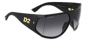 Dsquared2 D2 0124/S Rechthoekige Kunststof Herenzonnebril, Verzenden, Nieuw