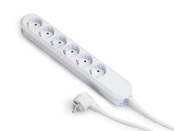 Bachmann Smart 6x230V 5M Kabel Met RA Stekker Wit (Europese, Verzenden, Nieuw, Overige typen
