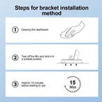 Telefoonhouder auto – Antislip sticky pad – Dashboard grip, Ophalen of Verzenden, Nieuw