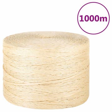 vidaXL Touw 3 mm 1000 m 100% sisal, Verzenden, Nieuw