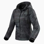 REVIT! Flare 2 Jas Dames Camo Zwart Grijs, Motoren, Kleding | Motorkleding, Nieuw met kaartje, REV'IT!, Jas | textiel, Verzenden