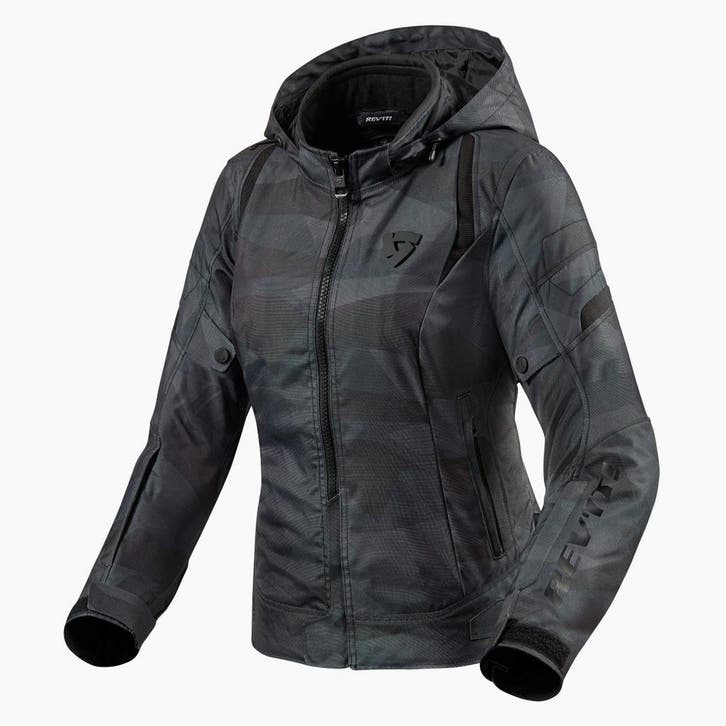 REVIT! Flare 2 Jas Dames Camo Zwart Grijs, Motoren, Kleding | Motorkleding, Dames, Nieuw met kaartje, Jas | textiel, Verzenden