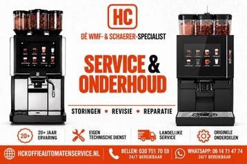 WMF & Schaerer service | Storing, onderhoud & reparatie, 24-uursservice