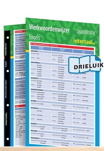Werkwoordenwijzer Engels onderbouw uitklapkaar 9789462935631, Zo goed als nieuw
