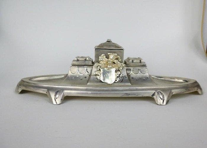 Inktpot - Zilverbrons, Antiek en Kunst, Antiek | Overige Antiek