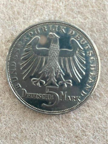 Duitsland, Bondsrepubliek 5 Mark FRIEDRICH VON SCHILLER, Postzegels en Munten