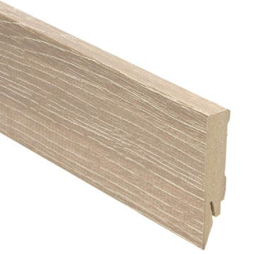 Rechte folieplint 70x14 antiek eiken beige (Folie plinten), Overige materialen, Verzenden, 50 tot 150 cm, Overige typen