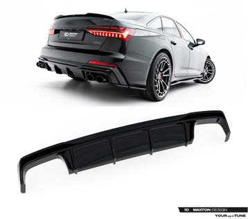 Aggressive Diffuser voor Audi A6 / S-line / S6 C8 Facelift, Auto diversen, Tuning en Styling, Ophalen of Verzenden