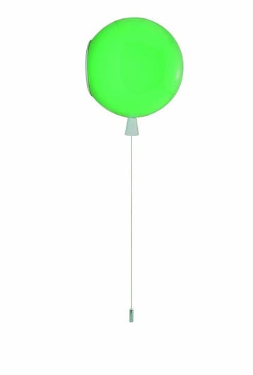 Wandlamp Ballonlamp Groen Groot inclusief 4W LED lamp - Funn, Ophalen of Verzenden, Nieuw, Kunststof