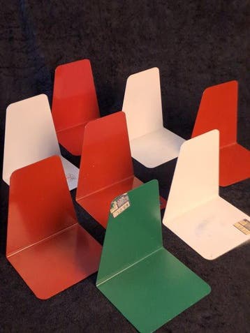 Boekensteunen - Metaal - Set van acht vintage