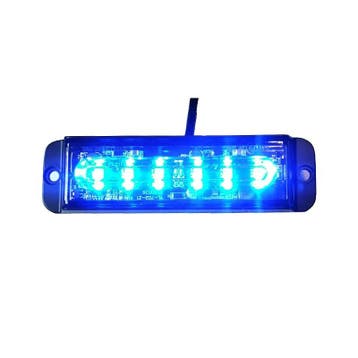 Bumper flitser - BLAUW - E keurmerk - R65 - 6 LED Compact -, Ophalen of Verzenden, Nieuw