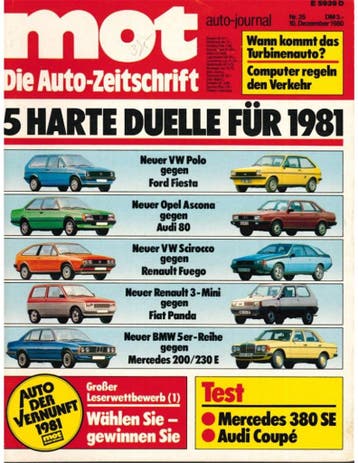 1980 MOT AUTO JOURNAL MAGAZINE 25 DUITS, Nieuw, Author