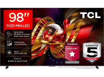 Tcl - MINI-LED 90-99 Ultra HD 4K TV - 98 inch, Overige merken, Verzenden, Nieuw, 100 cm of meer