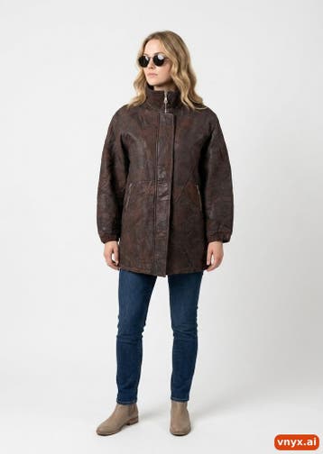 Vintage Leren jassen Dames maat XL Bruin Vintage, Ophalen of Verzenden, Nieuw
