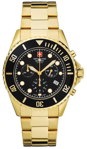 Swiss Alpine Military 7053.9117 Master Diver Chrono horloge, Overige merken, Staal, Verzenden, Polshorloge