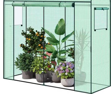 Outdoor Tomaat Folie Tunnelkas met Deuren Ramen 170x68x200cm, Verzenden, Nieuw