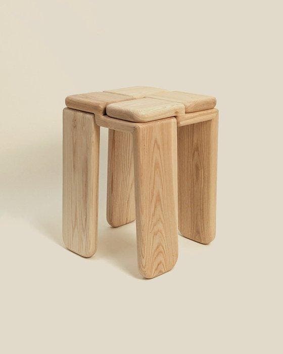 Luis Gimeno - Kruk - Ash, Antiek en Kunst, Kunst | Designobjecten