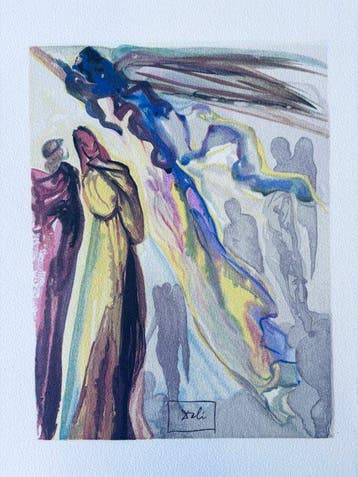 Salvador Dali (1904-1989) - Apparition de lancêtre , 1960