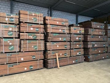 Azobe 70x70 hardhouten tuinpaal gepunt FAS LAAGSTE PRIJS, Ophalen, Nieuw, Palen, Hardhout