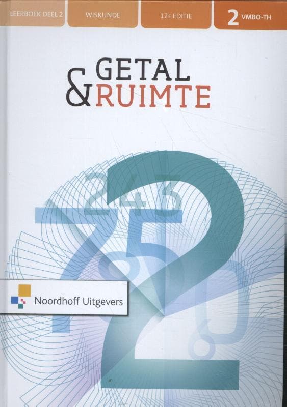 Getal en ruimte 12e ed 2 vmbo th deel 2 9789001900168, Boeken, Studieboeken en Cursussen, Zo goed als nieuw, Verzenden