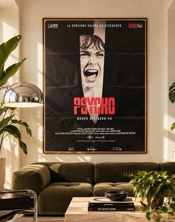 120x160 cm Alfred Hitchcock - Psyco, Nieuw