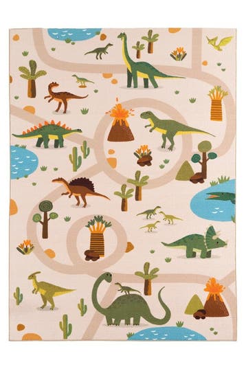 Speelkleed | Coco | Dinosaurus | Beige | 140x200 cm, Verzenden, Nieuw
