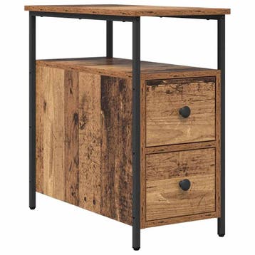 Nachtkastje Oud Hout 30x60cm | Retourdeal 40% Korting, Zo goed als nieuw, 45 tot 65 cm, Hout, 55 tot 70 cm