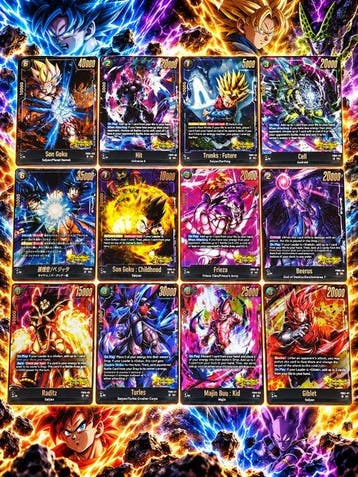 Bandai - 12 Card - Dragon Ball, Dragon Ball Z - Son Goku 12, Nieuw