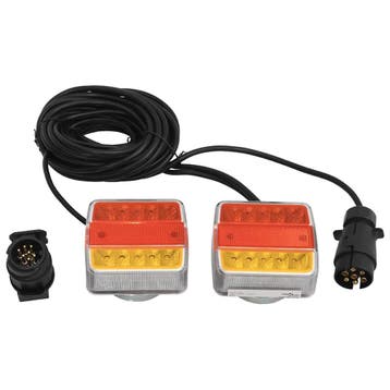 vidaXL Aanhangerlampen 2 st LED-lamp 12 V 10,5x7,5x10 cm, Verzenden, Nieuw