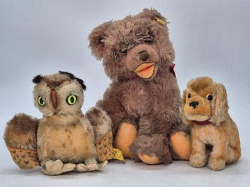 Steiff - Teddybeer Konvolut von drei Kuscheltieren – Plüsch