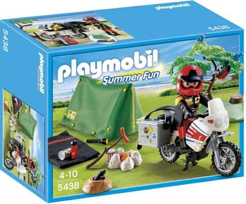 Playmobil Summer Fun Kampeerder met Motorfiets Speelset - 54, Kinderen en Baby's, Speelgoed | Playmobil, Verzenden, Nieuw