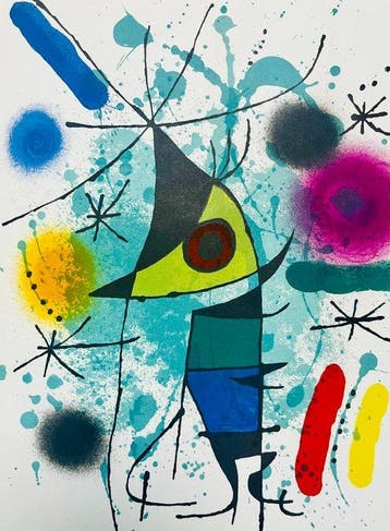 Joan Miro (1893-1983) - The Singing Fish (From Litografo 1)