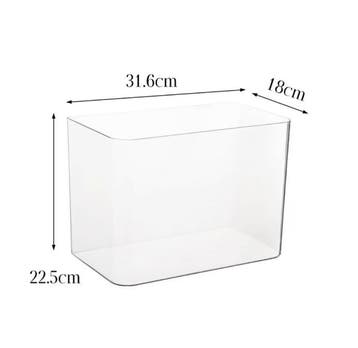Transparant Aquarium met Deksel – Vissentank en Schildpad, Dieren en Toebehoren, Verzenden, Nieuw