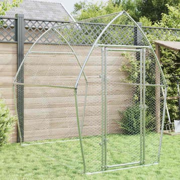 vidaXL Kippenhok 200x105x182 cm gegalvaniseerd staal, Verzenden, Nieuw