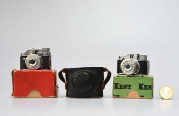 Toyo Set van 2 Japanse Hit-Type Cameras: Mighty & Kent –, Nieuw