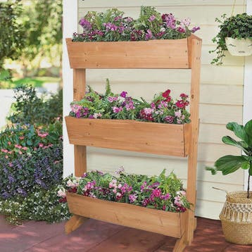 Verticale Plantenbak Hout 4 Lagen - Verhoogd Tuinbed voor Kr, Verzenden, Nieuw