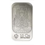 10 oz Pharaoh Laser Cut (Trident Silver U.S.A) Zilverbaar, Verzenden, Zilver