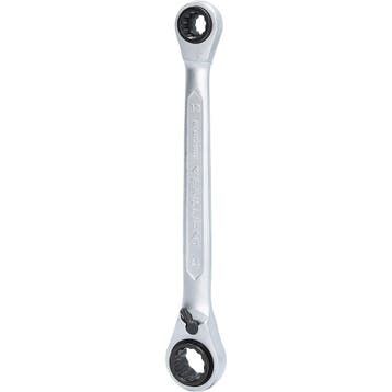 Brilliant Tools 4-in-1 Ratelringsleutel 10/13/17/19 mm, Verzenden, Nieuw