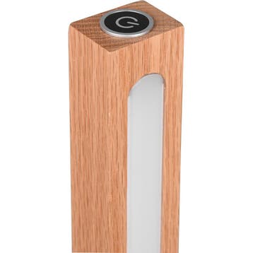 Vloerlamp - Dimbaar - 1-lichts - Mat Chroom, Huis en Inrichting, Lampen | Vloerlampen, Ophalen of Verzenden, Nieuw, Hout, 100 tot 150 cm