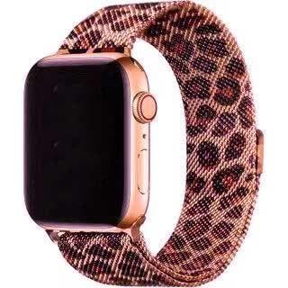 Apple Watch bandje Solaro - milanese - leopard - leopard /, Verzenden, Nieuw