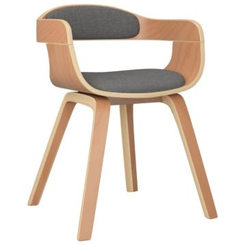 Eetkamerstoel Gebogen Hout - Retourdeal 41% Korting, Ergonomisch, Ophalen of Verzenden, Zo goed als nieuw, Stof