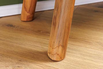 Massieve bank ROOT 100cm Bruin Natuurlijk Teak Boomstam, Ophalen of Verzenden, Nieuw