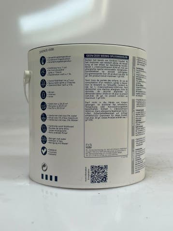 Histor Mat muurverf – Turbo 6773 – SET van 3 blikken à 2,5, 5 tot 10 liter, Verzenden, Nieuw, Verf