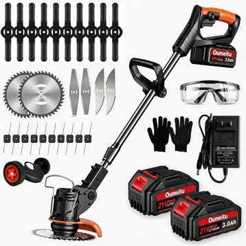 Gazontrimmer Snoerloos | Telescoopstang | Laatste Stuk!, Gebruikt, Accu, Ophalen of Verzenden, Oumeitu