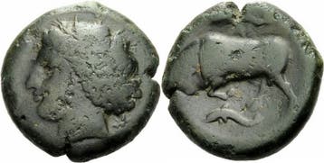 317-310 v Chr Agathokles Syrakus Sizilien Ae Hemilitron K..., Verzenden