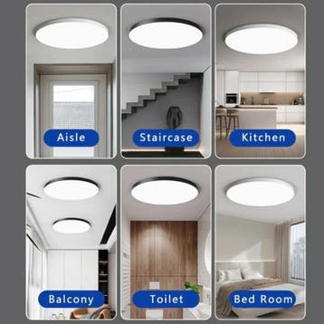 Waterdichte LED plafondlamp voor badkamer en keuken, Verzenden, Nieuw