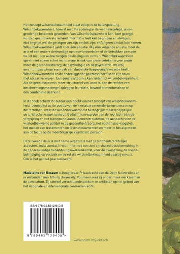 Wilsonbekwaamheid in juridisch perspectief - M.M. van Rossum, Verzenden, Gelezen, M.M. van Rossum